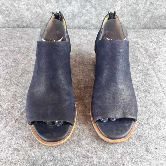 Sofft Women's Sky Navy Carleigh Bootie Size 10M Back Zippers 2"  Stacked Heel - Picture 10 of 16